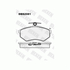 Тормозные колодки DBS2081 (SP 175) (T5051) * VW Caddy,Golf III,Passat III пер. диск с вентиляцией