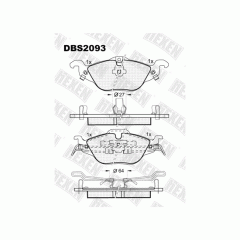 Тормозные колодки DBS2093 (SP 241) (T1164)* Opel Astra G пер.(бабочка)