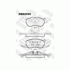 Тормозные колодки DBS2095 (SP 237) (T1167) * Ford  Focus перед.