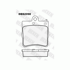 Тормозные колодки DBS2098 (SP 247) (T1198)* Mercedes C-Class(W202,203),E-Class(W210) задн.