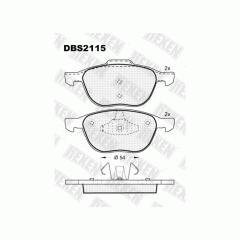 Тормозные колодки DBS2115 (SP 358) (T1436) * Ford Focus II / Mazda 3 , 5 / Volvo S40,V50 пер.