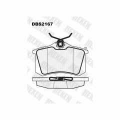 Тормозные колодки DBS2167 (SP 113) *Audi,Seat,Skoda,VW(зад)