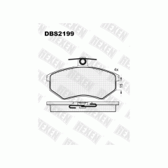 Тормозные колодки DBS2199 (SP 137) (T5059) * Audi 80 / VW Passat перед.