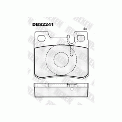 Тормозные колодки DBS2241 (T1067) * Mercedes 190 (W201),C-Classe(W202),E-Classe(W124) задн.