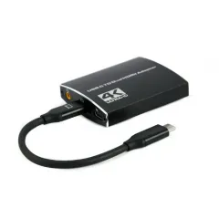Cablu Video Cablexpert A-CM-HDMIF2-01, USB 3.1 Type-C (F) - 2 x HDMI (F), 0.15 m, Negru
