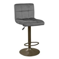 Scaun de bar SB-044~Catifea Grey