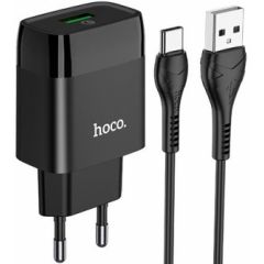 Hoco C72Q + Type-C Cable Black