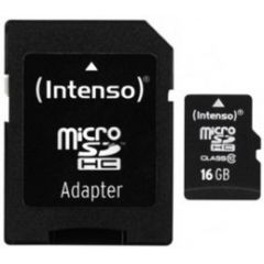 Intenso 16GB MicroSD Card + SD Adapter