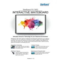 Interactive whiteboard StarBoard FX-79E2, 79", 4:3, Function buttons bar