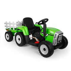 Электротрактор зеленный с прицепом GB2236