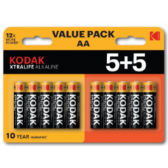 Kodak Xtralife Alkaline AA 5+5 pack