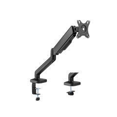 Крепление мониторов Brateck LDT46-C012 Spring-Assisted Monitor Arm, for 1 monitor, Clamp-on, 17"-32", Tilt Range +90° ~ -90°; Swivel Range +90° ~ -90°; Screeen Rotation 360°, VESA: 75x75, 100x100, Arm Extend: 450mm, Weight Capacity per screen 9 Kg (Подпру