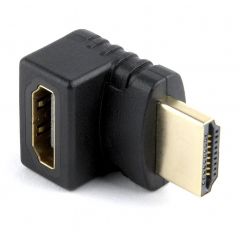 Adapter HDMI-HDMI - Gembird A-HDMI270-FML, Adapter HDMI female 270° to HDMI male, gold plated contacts