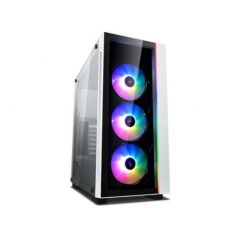 Корпус DEEPCOOL MATREXX 55 V3 ADD-RGB WH 3 / w/oPSU / Side panel / 3x120mm ADD-RGB fans / ATX / White