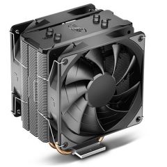 DEEPCOOL Cooler  "GAMMAXX 400 EX", Intel Socket LGA1700/1200/1151/1150/1155 & AM5/AM4, 2x TF120 PWM fans:120х120х25mm, 500~1500rpm, <27.6dBA, 52 CFM, 4-pin PWM, Hydro Bearing, 4x 6mm Cooper Heatpipes direct contact, Black