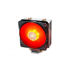 DEEPCOOL Cooler  "GAMMAXX 400 V2 RED", Socket Intel LGA1700/1200/1151/1150/1155 & AM5/AM4, up to TDP 180W, 120х120х25mm, PWM Fan with RED LED, 500~1650rpm, <27.8 dBA, 64.5CFM, 4 pin, PWM, Hydro Bearing, 4x 6mm Cooper heatpipes direct contact