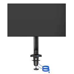 Arm for 1 monitors 13"-31.5" -  AOC AS110DX with integrated USB Hub, Black, USB Hub: USB-C + USB3.0, Desk Clamp/Grommet, Aluminum structure, Gas spring, Height adjustment, Max.Load: 2-9kg, Tilt: '-90°~+85°, Swivel:180°, Rotation:360°, Hidden cable managem
