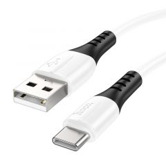 Кабель Type-C на Lightning HOCO  X82 / 1m / Silicone / up to 3A / White