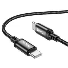 Кабель Type-C на Type-C HOCO  X89 Wind / 1m / Braided wire / up to 60W (20V/3A) / Black