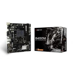 Материнская плата BIOSTAR B450MHP / AM4 / A450 / DDR4 / mATX