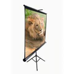 Elite Screens 84" (4:3) 170 x 127 cm, Tripod Projection Screen, Portable, Pull Up, Black