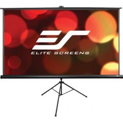 Elite Screens 100" (16:9) 222 x 125 cm, Tripod Projection Screen, Portable, Pull Up, Black