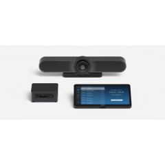 Logitech Video Conferencing System MeetUp, 4K Ultra HD (2160p 30fps), Field of View 120°, 5x HD zoom, Integrated microphone with 3 beamforming elements 4m pickup range (1 optional Expansion Mic), Remote control, Bluetooth, USB 3.0, for small rooms