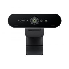 Logitech BRIO Stream 4K Ultra HD, Premium 4K Ultra HD 2160p/30fps with HDR, Diagonal Field of View 65°/78°/90°, Zoom Up to 5x, Autofocus, RightLight 3, 2 omni-directional mics, USB-A plug-and-Play supports USB-C, 2.2 m, black
