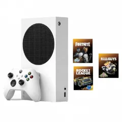 Игровая консоль Microsoft Xbox Series S, Белый, Fortnite, Fall Guys, Rocket League Bundle