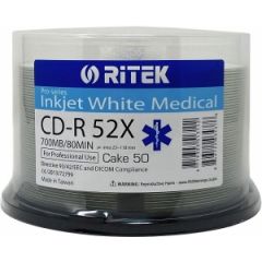 Ritek CD-R Medical Inkjet FF 50*Cake