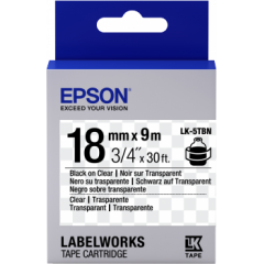 Epson LK-5TBN Black/Transparent
