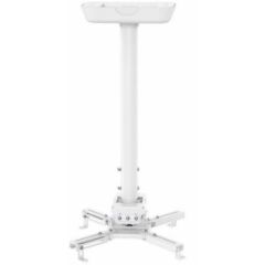 Sunne PRO300M2 Ceiling/ Bevel Projector Bracket, Mounting Range 130 – 470 mm, Adjustable Length 600 – 900mm, Tilt/Swivel -8°~+8°, 360° Rotate, max 35kg, Integrated cable management, Universal mounting pattern up to 450mm width, White