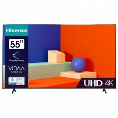 55" LED SMART TV Hisense 55A6K, 3840x2160 4K UHD, VIDAA U6.0, Negru