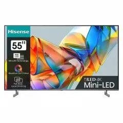 55" LED SMART TV Hisense 55U6KQ, 3840x2160 4K UHD, VIDAA U6.0, Gri