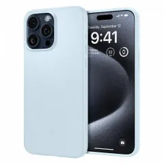Husa Spigen iPhone 15 Pro Thin Fit, Albastru stins