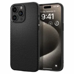 Чехол Spigen iPhone 15 Pro Max Liquid Air, Матовый черный
