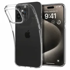 Husa Spigen iPhone 15 Pro Max Liquid Crystal, Crystal Clear