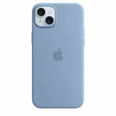 Чехол Apple iPhone 15 Plus Silicone Case with MagSafe, Зимний голубой