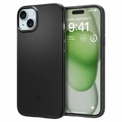 Чехол Spigen iPhone 15 Plus Thin Fit, Чёрный
