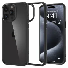 Чехол Spigen iPhone 15 Pro Ultra Hybrid, Матовый черный