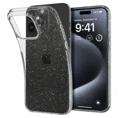 Husa Spigen iPhone 15 Pro Liquid Crystal, Cristal cu sclipici
