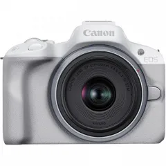 Беззеркальный фотоаппарат Canon EOS R50 & RF-S 18-45mm f/4.5-6.3 IS STM, Белый