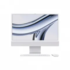 Моноблок Apple iMac A2874, 24", M3 with 8-core CPU and 8-core GPU, 8Гб/256Гб, macOS Sonoma, Серебристый