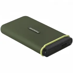 Внешний портативный SSD накопитель Transcend ESD380C, 500 ГБ, Military Green (TS500GESD380C)