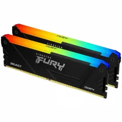 Оперативная память Kingston FURY Beast RGB, DDR4 SDRAM, 3200 МГц, 64Гб, KF432C16BB2AK2/64