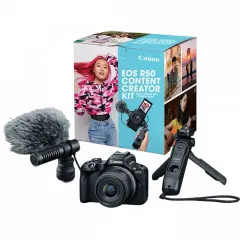 Беззеркальный фотоаппарат Canon EOS R50 Black Content Creator Kit