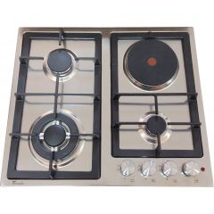 TEXTUR6045 COMBI IRON INOX Tornado  plita incorporabila pe gas