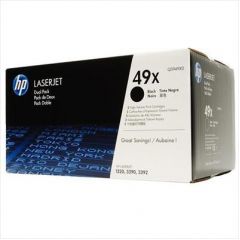 HP 49X (Q5949XD) Dual Pack 2 x Black Cartridge for HP LaserJet 1160, 3392, 3390, 1320, 6000 p.