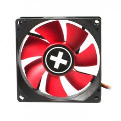 120mm Case Fan - XILENCE XPF120.R Fan, 120x120x25mm, 1300rpm, <21dBa, 44.7CFM, hydro bearing, Big 4Pin and 3Pin Molex, Black/Red