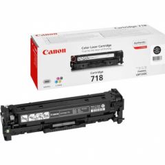 Laser Cartridge Canon 718, black (3400 pages) for LBP-7200Cdn,7660Cdw,7680Cx & MF724CDW/728CDW,MF8550Cdn,8540Cdn,8380Cdw,8360Cdn,8350Cdn,8330Cdn